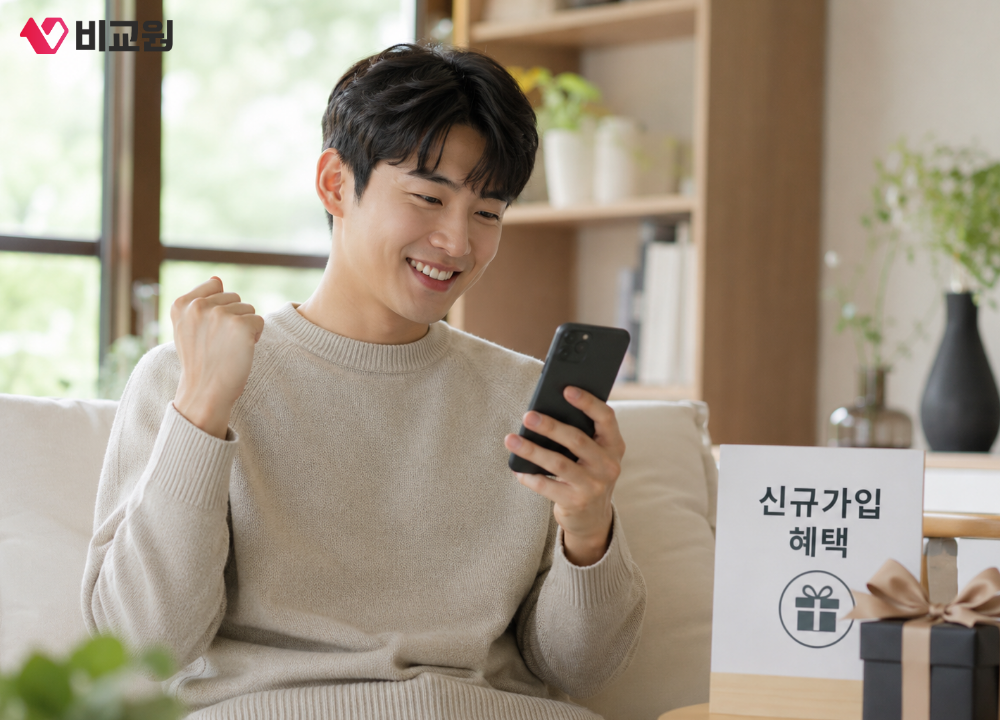 인터넷 신규가입으로 혜택 받은 모습
