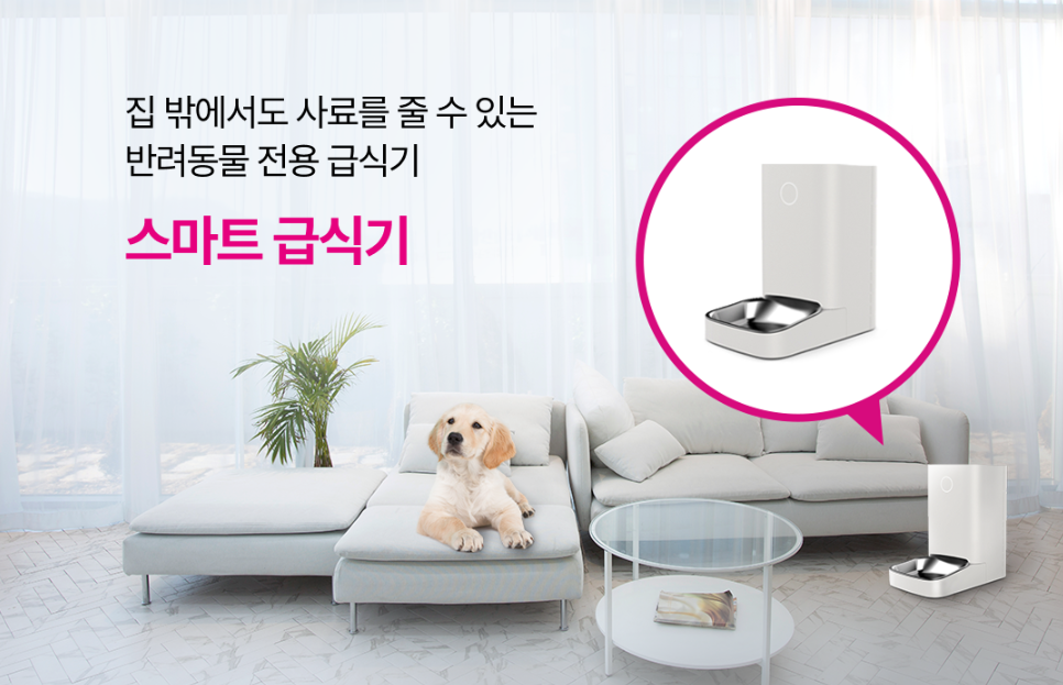LG 유플러스 우리집돌봄이pet 스마트급식기 소개 이미지