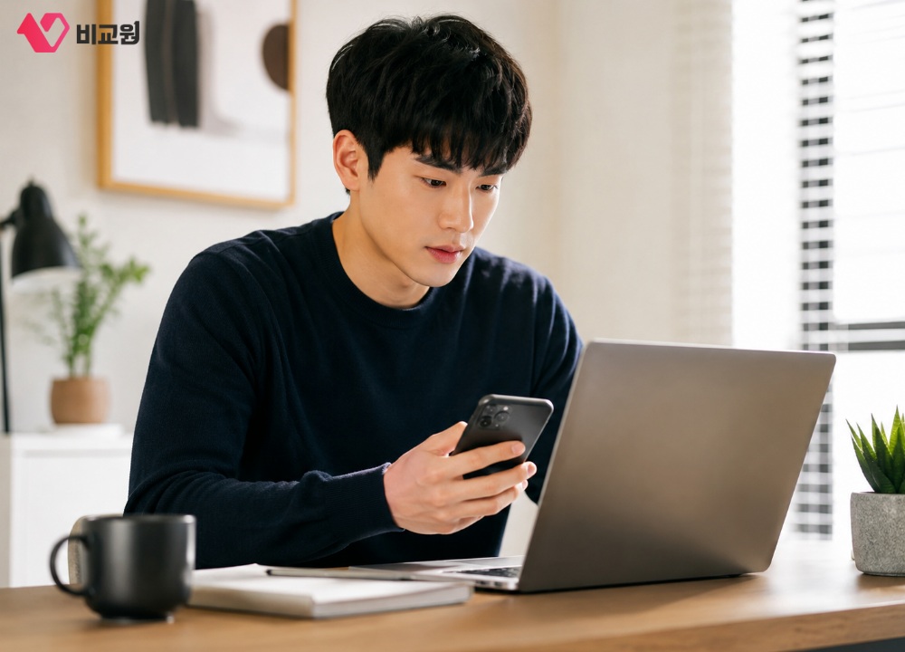 안터넷 해지하면 사은품 반납해야 하는지 알아보고 있는 사용자 모습