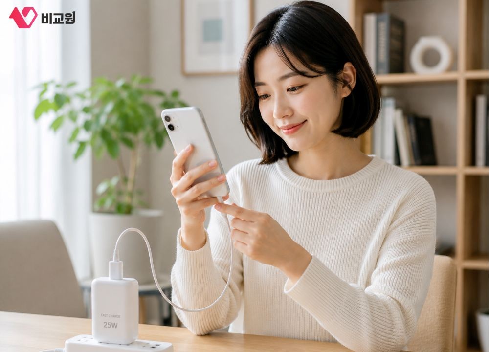 휴대폰 배터리 빨리 닳는 습관 3 고속충전만 사용하기