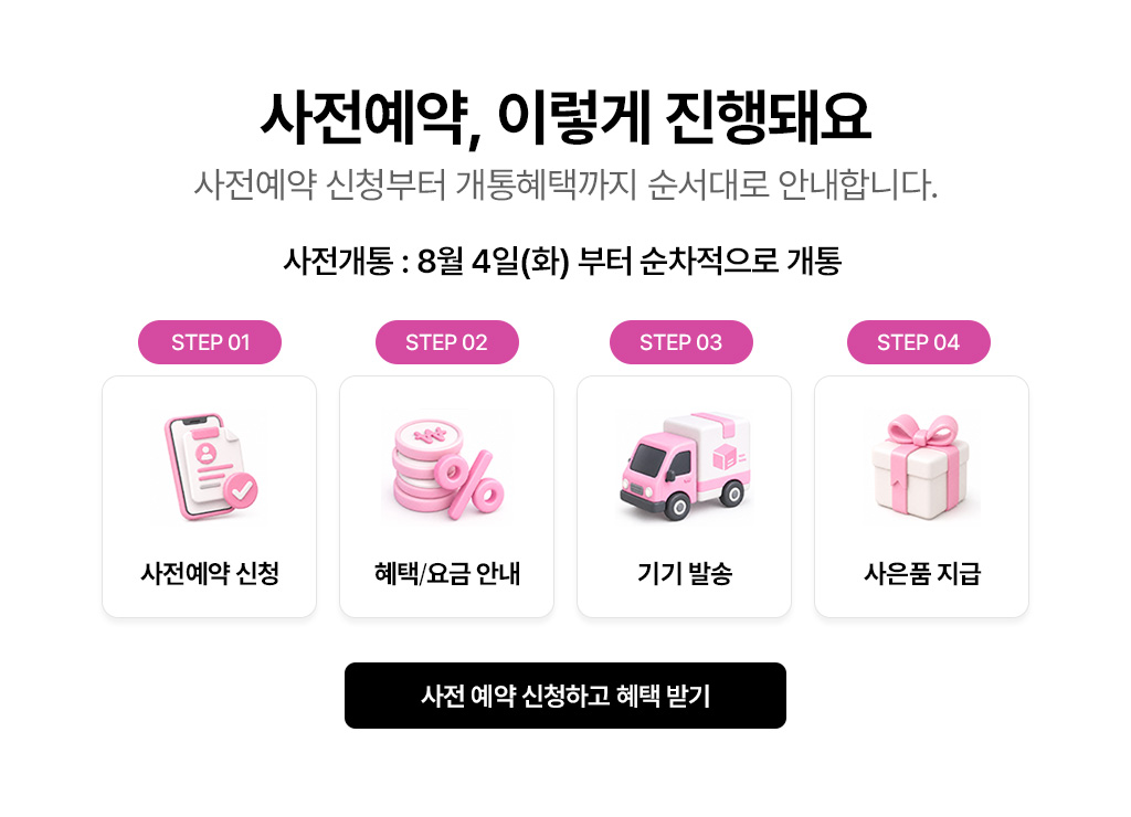 사전예약, 이렇게 진행돼요