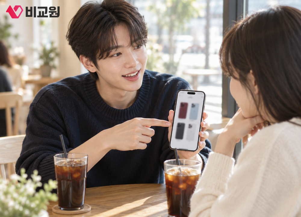 아이폰 18 프로 색상 고민하는 모습
