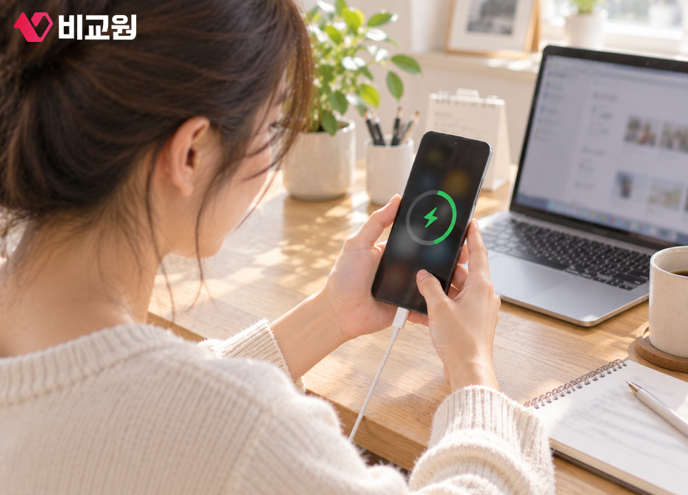 아이폰18 프로 충전하는 모습
