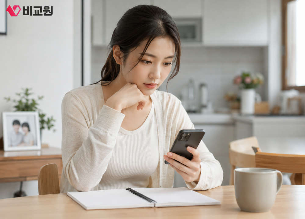 통신요금 감면 받기 위해 신청방법에 대해 알아보는 모습