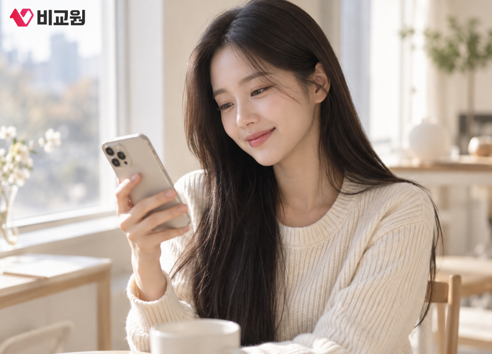 아이폰18 프로 사용하고 있는 모습